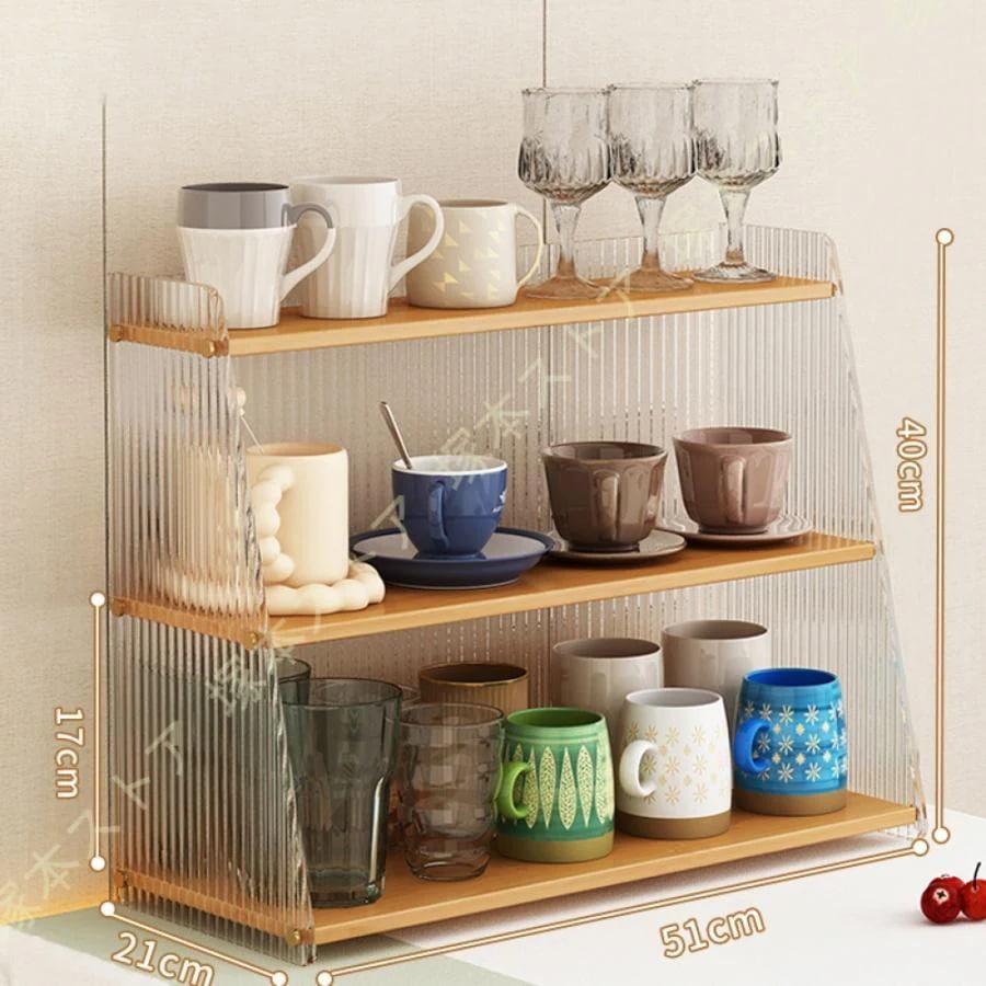 食器棚 ミニ食器棚 上置き キッチン収納 防塵 コップスタンド キッチンラック キッチン 台所 整理 整頓 収納 食器 ティーカップ コンパクト ガラス ラック