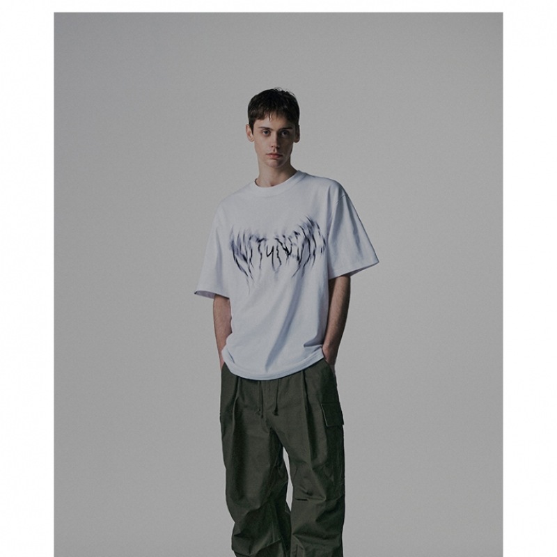 NOT4NERD サンダーブラーロゴ Tシャツ-ホワイト Tシャツ