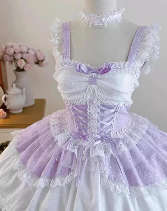 【NEWカラー追加】ロリータ風 Lolita jskワンピース ウエディングドレス 日系女子中高生 コスプレ 演出服 コスチューム 衣装 ノースリーブ レディース 可愛い イベント衣装 切り替え風 ワ 【NEWカラー追加】ロリータ風 Lolita jskワンピース ウエディングドレス 日系女子中高生 コスプレ 演出服 コスチューム 衣装 ノースリーブ レディース 可愛い イベント衣装 切り替え風 ワ