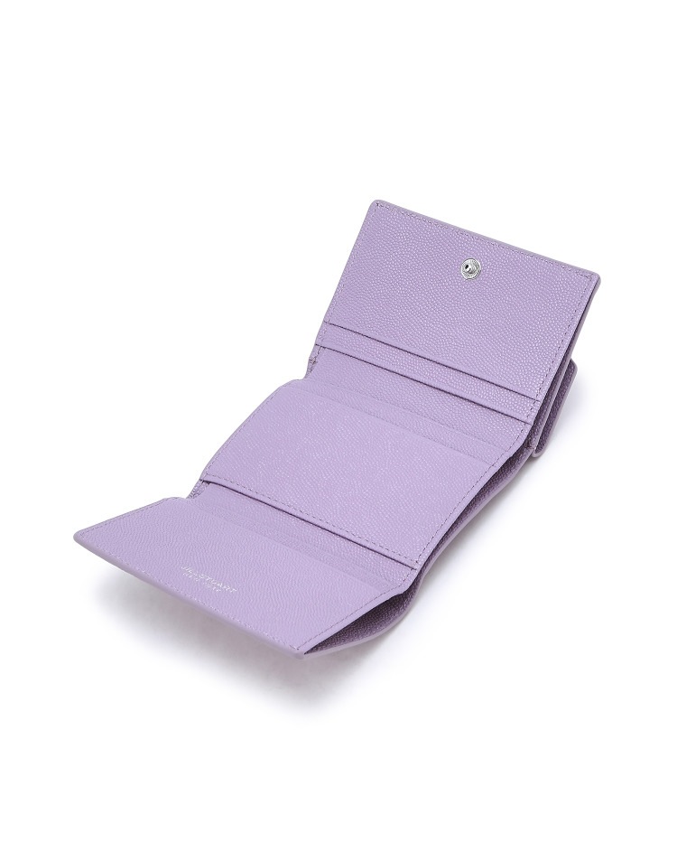 [24SS][ZIPSTORY] Logo point cowhide bifold wallet 2色 新商品 韓国人気 韓国ファッション 半財布 コイン財布