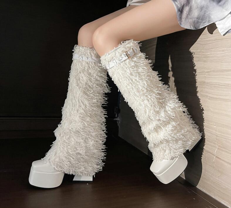 レディースブーツ ロングブーツ ブーツ 秋冬 シンプル 美脚 厚底ブーツ 太ヒール 長靴 厚底 カジュアル 履きやすい コスプレ靴 cosplay用 ロングブーツ 　ダンス　舞台