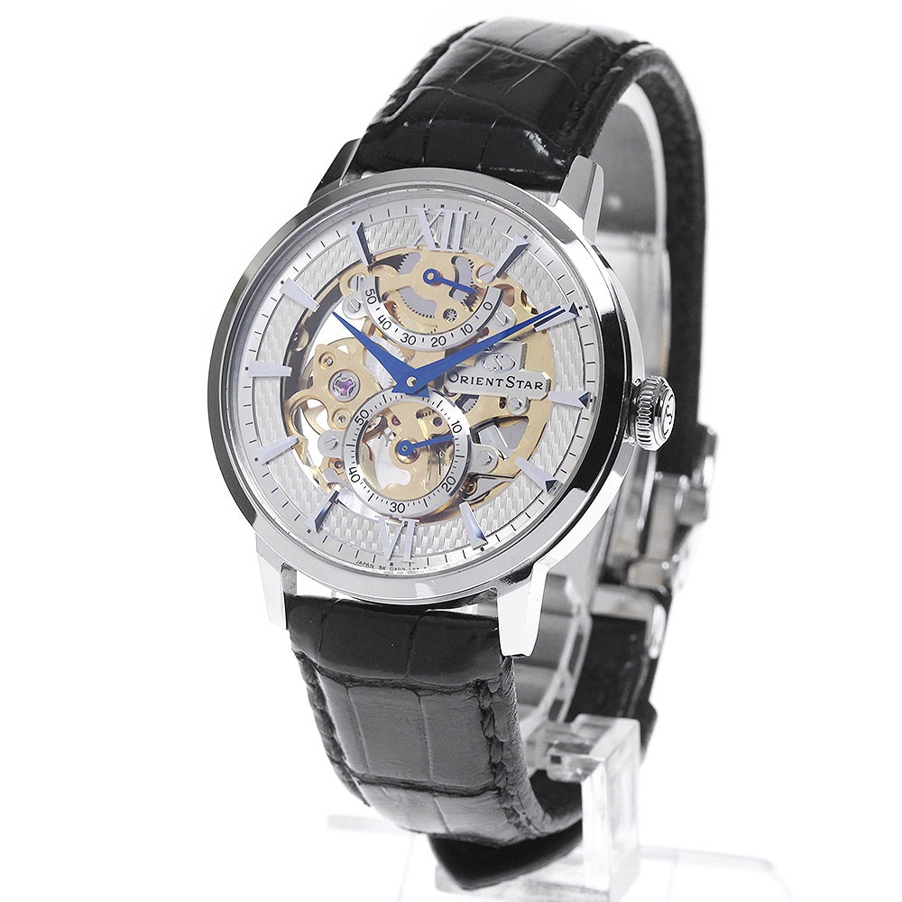 オリエント ORIENT WZ0041DX オリエントスター クラシック スケルトン 手巻き メンズ _843491【中古】