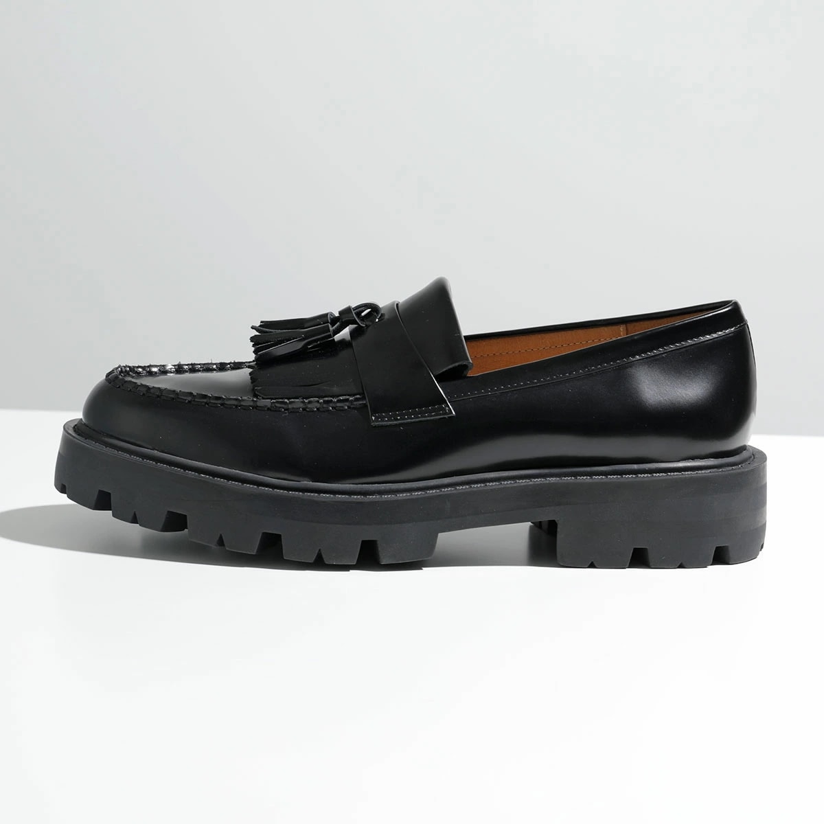 ARTESANOS アルテサノス タッセルローファー FLORENTIC NSH526-1 レディース フリンジ 厚底 プラットフォーム レザー シューズ 革靴 NEGRO