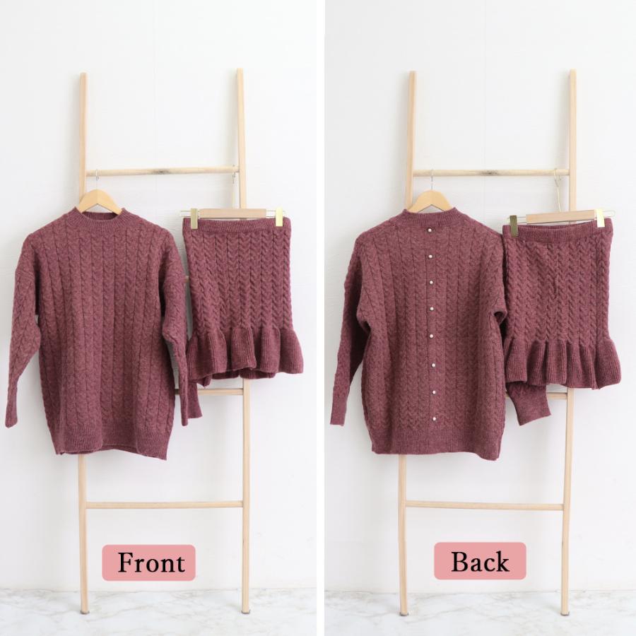 ニット セットアップ ミニスカート