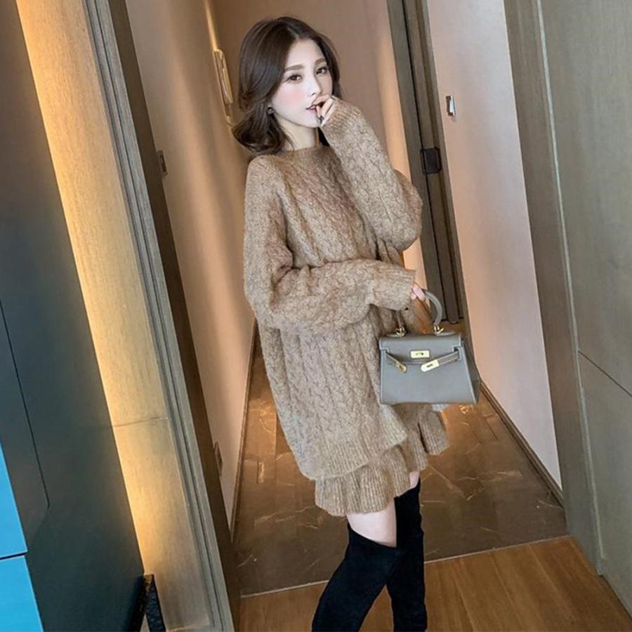 ニット セットアップ ミニスカート