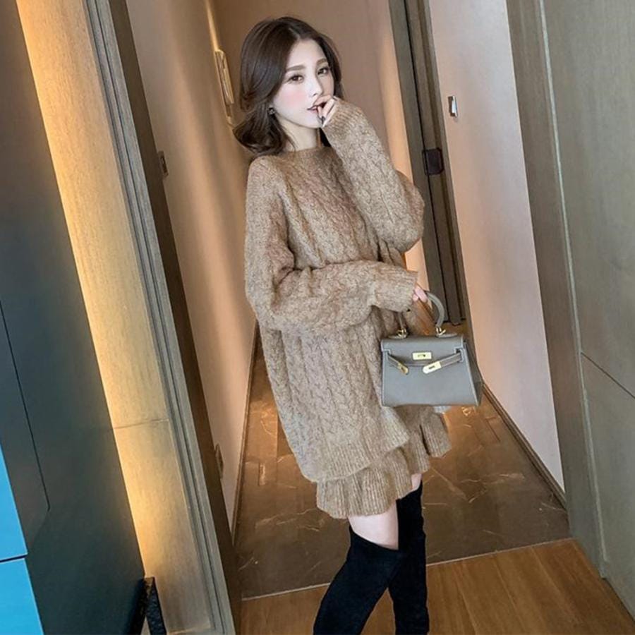 ニット セットアップ ミニスカート