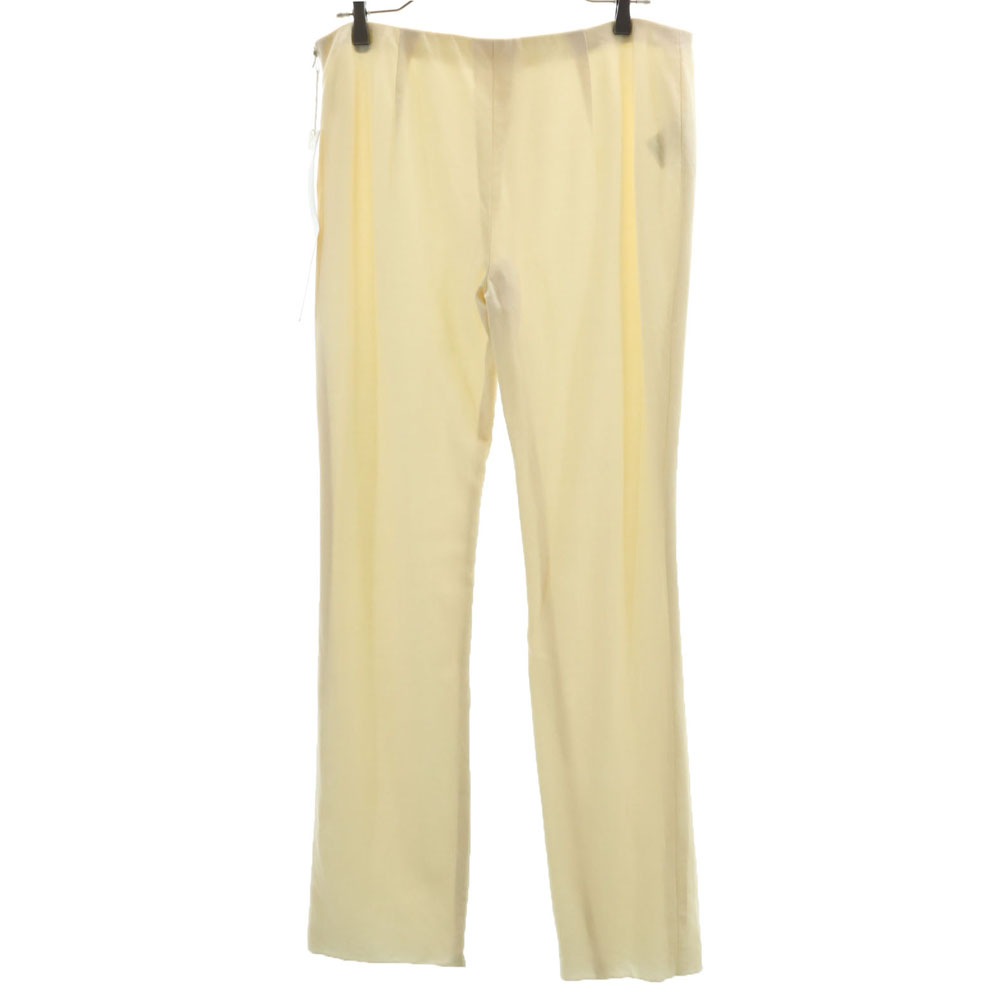 未使用 イタリア製 ロングパンツ 12 ベージュ レディース
