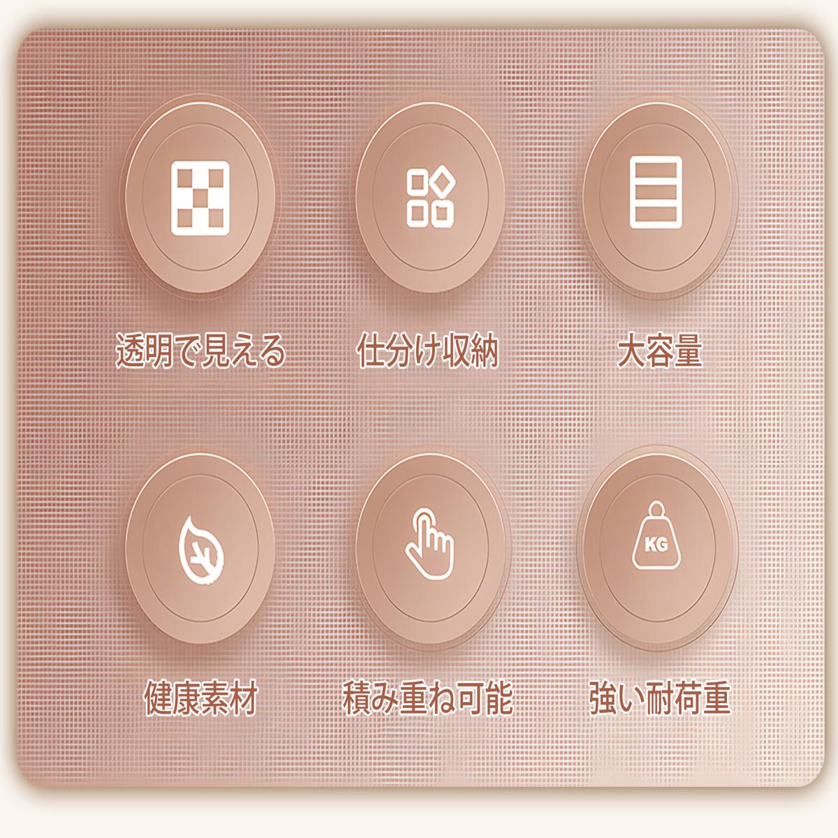 収納ボックス 前開き コンテナ ボックス 大型 クリアボックス 収納ケース 蓋付き 積み重ね 衣類 布団 小物 折り畳み プラスチック 取っ手付き おしゃれ 防塵 透明 強い耐荷重 大容量_3