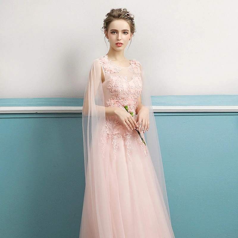 6月の新製品15日間のみ カラードレス ロングドレス ピンク 袖なし 編み上げ パーティードレス ウェディングドレス ウエディングドレス 中高生 演奏会 発表会 結婚式 二次会 披露宴 花嫁 フォーマ