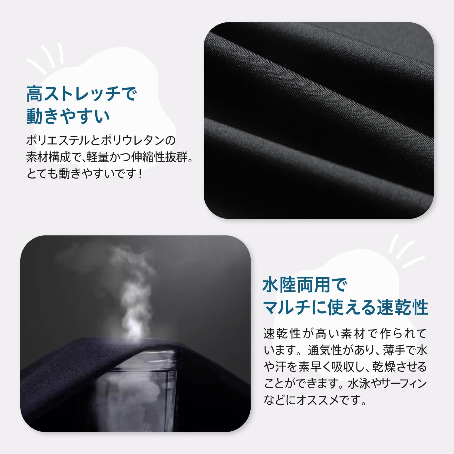 【2点購入で10％OFF】【急速出荷】水着 レディース ラッシュガード セット 上下セット セットアップ 体型カバー おしゃれ 長袖 5点セット フィットネス プール セパレート タンクトップ レギン