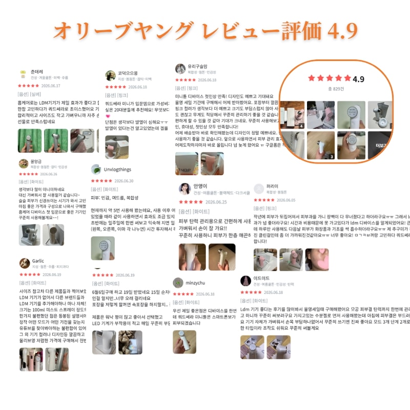 Qoo10] Quadthera 【エステ級の水玉超音波ケアが自宅で！】
