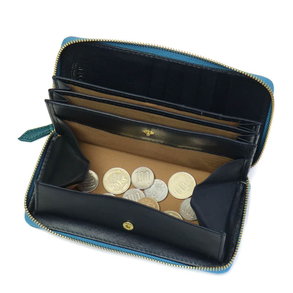 MINERO ラウンドファスナー長財布 BOX型小銭入れ 本革 メンズ レディース AN183 MINERO ラウンドファスナー長財布 BOX型小銭入れ 本革 メンズ レディース AN183