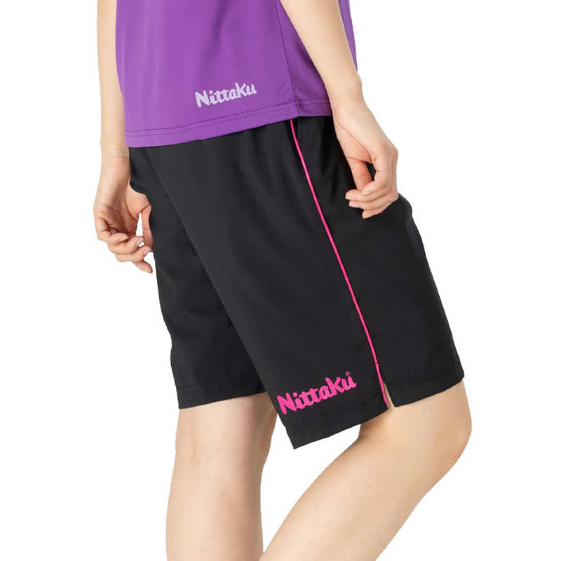 ニッタク　卓球用品 Nittaku ユニセックス ブレーカーハーフパンツ2 ピンク S　NW2878