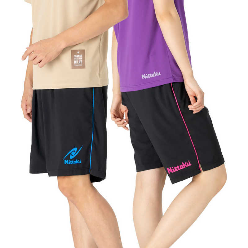 ニッタク　卓球用品 Nittaku ユニセックス ブレーカーハーフパンツ2 ピンク S　NW2878