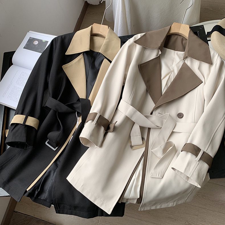 アウタートレンチコート新作 春ト レンチコート コディネート おしゃれ 秋 高級感 セミロング 英伦風 気質 コート 流行りコート トップス アウター 通勤 大きいサイズ トトップス 大人っぽチェスタ