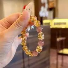 オリジナルナチュラルイエロークリスタルブレスレット富の魅力ブラジルクリスタルイエロータワークリスタルラッキーラブストロベリークリスタル オリジナルナチュラルイエロークリスタルブレスレット富の魅力ブラジルクリスタルイエロータワークリスタルラッキーラブストロベリークリスタル