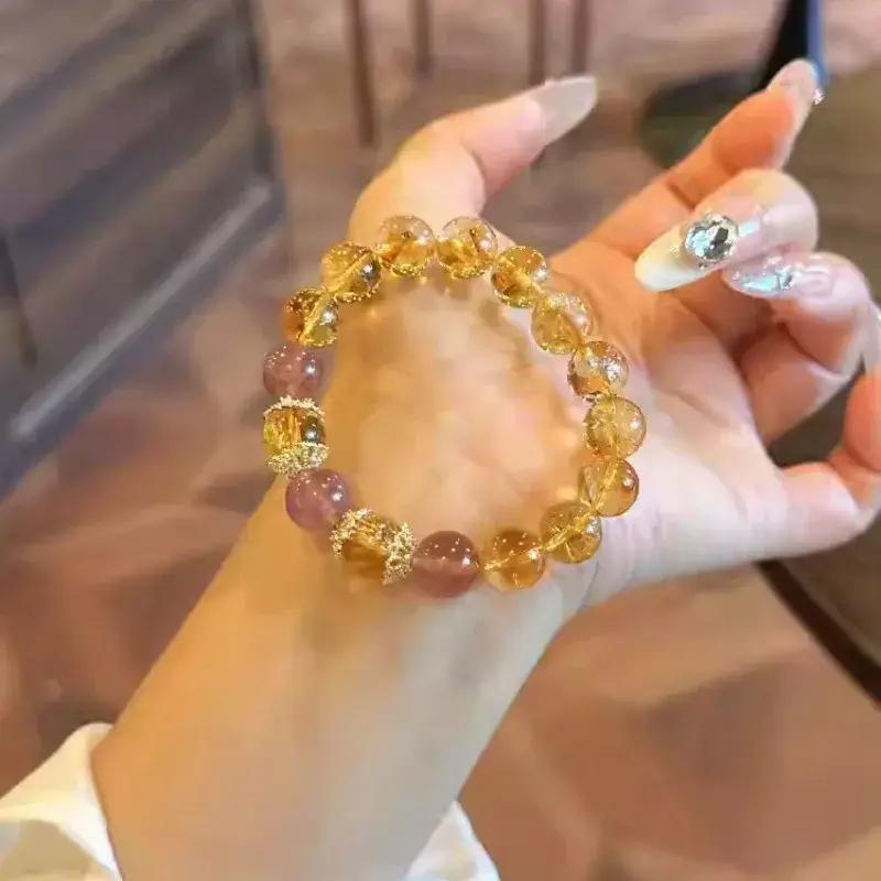 オリジナルナチュラルイエロークリスタルブレスレット富の魅力ブラジルクリスタルイエロータワークリスタルラッキーラブストロベリークリスタル オリジナルナチュラルイエロークリスタルブレスレット富の魅力ブラジルクリスタルイエロータワークリスタルラッキーラブストロベリークリスタル