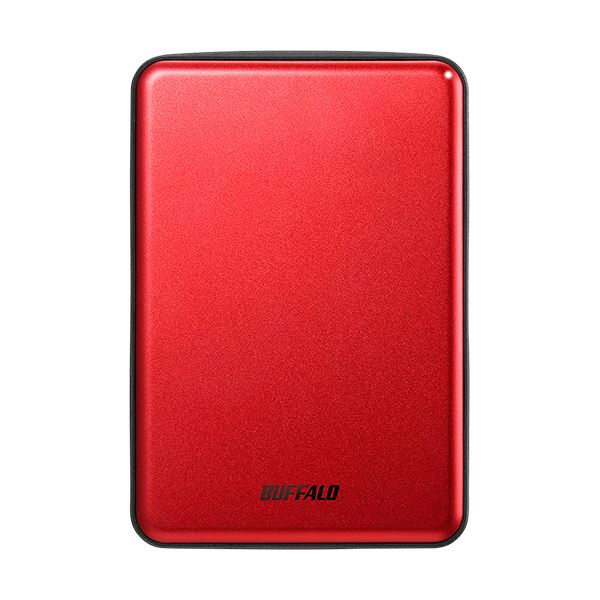 バッファロー MiniStation USB3.1(Gen1)対応 アルミ素材&薄型ポータブルHDD 2TB レッド HD-PUS2.0U3-RDD 1台 バッファロー MiniStation USB3.1(Gen1)対応 アルミ素材&薄型ポータブルHDD 2TB レッド HD-PUS2.0U3-RDD 1台
