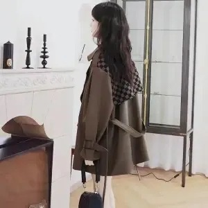 韓国ファッショントレンチコートレディース高級感春アウター長袖コートトップスゆったり気質百掛けジャケット英伦風203040通勤 韓国ファッショントレンチコートレディース高級感春アウター長袖コートトップスゆったり気質百掛けジャケット英伦風203040通勤