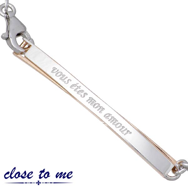 クロストゥーミー close to me フレンチラバーズ シルバー ブレスレット クローバー 四つ葉 クロストゥーミー close to me フレンチラバーズ シルバー ブレスレット クローバー 四つ葉