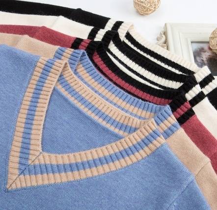 ライン セーター ニット レディース 長袖 Vネック カレッジ ストライプ柄 トップス 袖あり きれいめ シンプル おしゃれ 大人可愛い 大人女子 ラブリー キュート ガーリー エレガント 白 ホワイ ライン セーター ニット レディース 長袖 Vネック カレッジ ストライプ柄 トップス 袖あり きれいめ シンプル おしゃれ 大人可愛い 大人女子 ラブリー キュート ガーリー エレガント 白 ホワイ