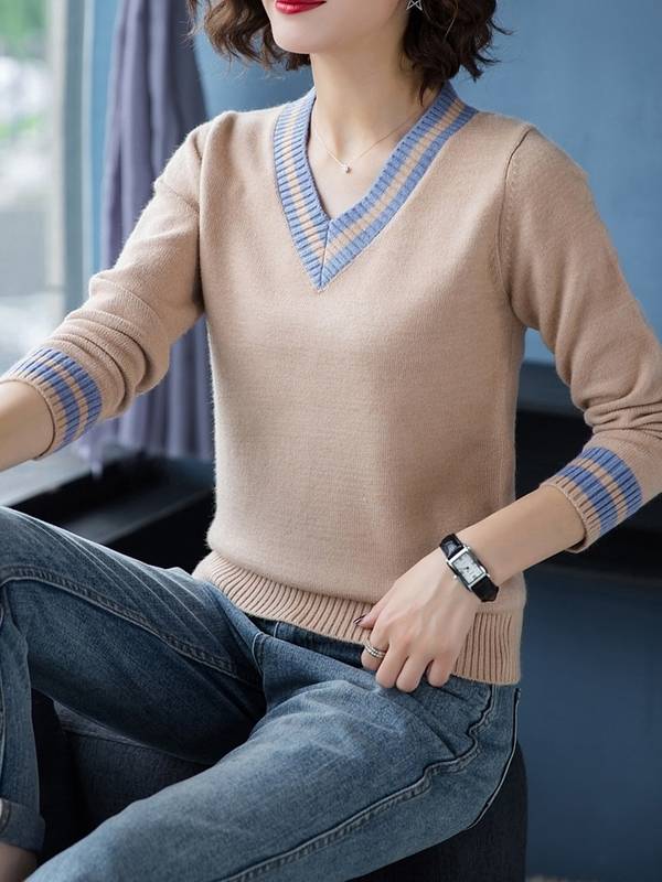 ライン セーター ニット レディース 長袖 Vネック カレッジ ストライプ柄 トップス 袖あり きれいめ シンプル おしゃれ 大人可愛い 大人女子 ラブリー キュート ガーリー エレガント 白 ホワイ ライン セーター ニット レディース 長袖 Vネック カレッジ ストライプ柄 トップス 袖あり きれいめ シンプル おしゃれ 大人可愛い 大人女子 ラブリー キュート ガーリー エレガント 白 ホワイ