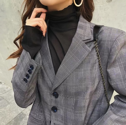 トップス 小さいサイズ モテアイテム シャツ 長袖 ハイネック スリム 細身 スマート フリル 薄手 無地 春 秋 10代 20代 30代 40代 レディース 女性用 OL 通勤 学生 通学 デート