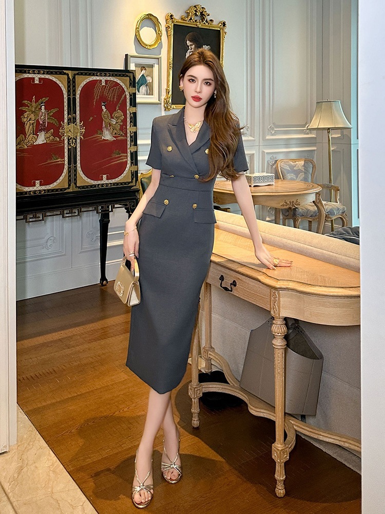 【JY.上品】 2025夏新品 通勤 スーツワンピース フォーマル 着痩せ ロングワンピース フォーマル パーティー 【JY.上品】 2025夏新品 通勤 スーツワンピース フォーマル 着痩せ ロングワンピース フォーマル パーティー