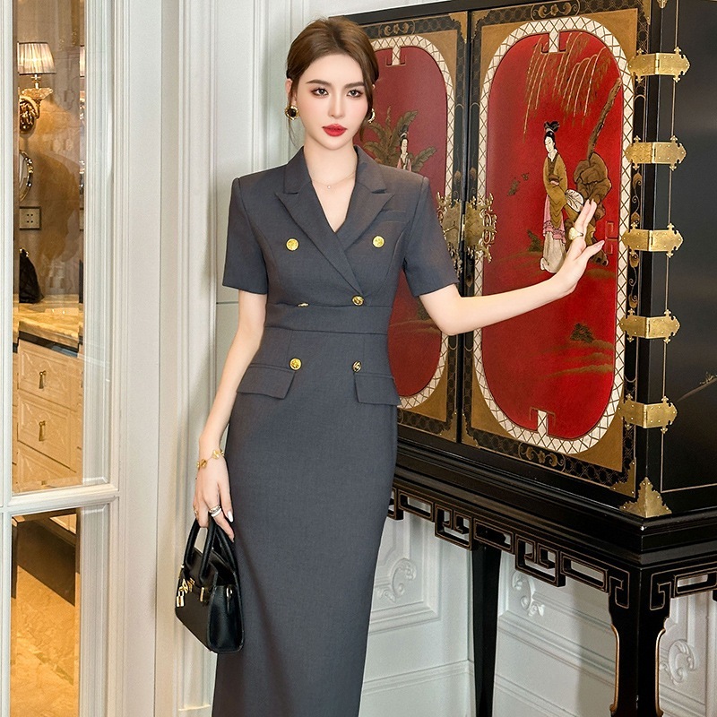 【JY.上品】 2025夏新品 通勤 スーツワンピース フォーマル 着痩せ ロングワンピース フォーマル パーティー 【JY.上品】 2025夏新品 通勤 スーツワンピース フォーマル 着痩せ ロングワンピース フォーマル パーティー