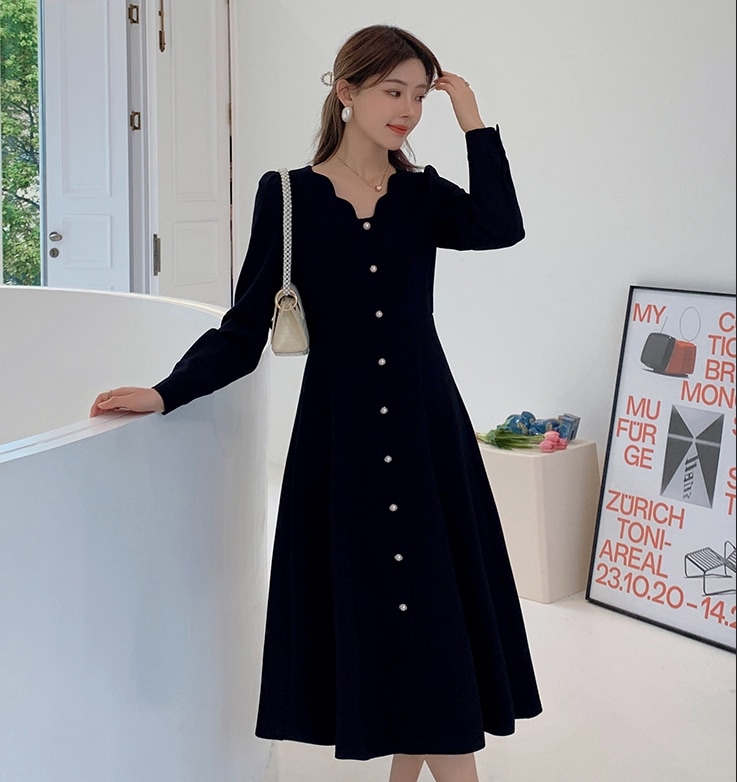 ドレスワンピース パーティードレス ミモレ丈ドレス 衣装 ワンピース 膝下 袖あり 襟なし 長袖 プリンセライン スリム 細身 エレガント 無地 こなれ感 個性的 L XL 2XL 3XL 4XL ドレスワンピース パーティードレス ミモレ丈ドレス 衣装 ワンピース 膝下 袖あり 襟なし 長袖 プリンセライン スリム 細身 エレガント 無地 こなれ感 個性的 L XL 2XL 3XL 4XL