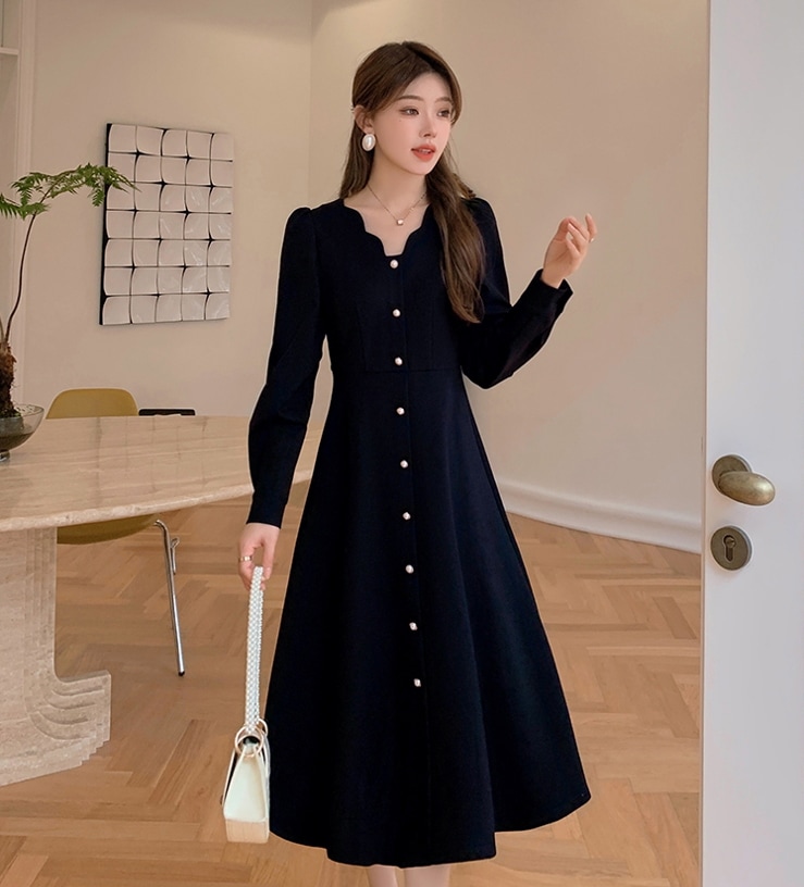 ドレスワンピース パーティードレス ミモレ丈ドレス 衣装 ワンピース 膝下 袖あり 襟なし 長袖 プリンセライン スリム 細身 エレガント 無地 こなれ感 個性的 L XL 2XL 3XL 4XL ドレスワンピース パーティードレス ミモレ丈ドレス 衣装 ワンピース 膝下 袖あり 襟なし 長袖 プリンセライン スリム 細身 エレガント 無地 こなれ感 個性的 L XL 2XL 3XL 4XL