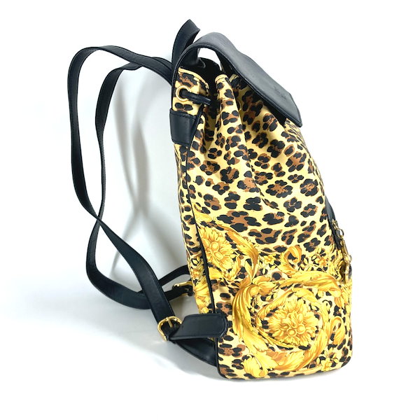 お歳暮 人気 リュックサック VERSACE Qoo10] レオパード ヒョウ 豹柄 バッグ