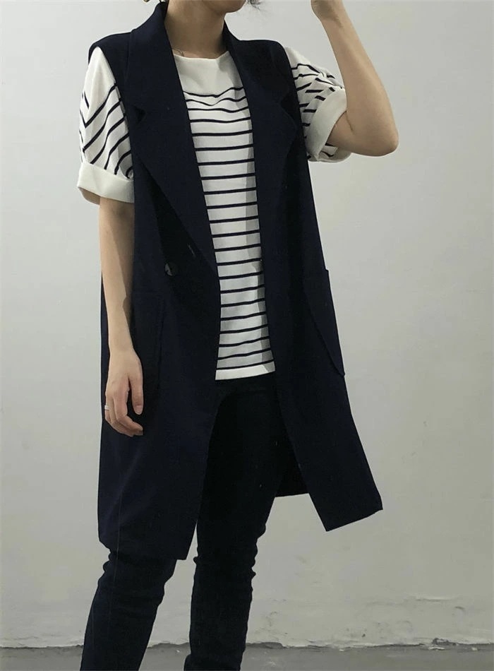 綿麻ジレ レディース 春夏 50代 ジレ ベスト ポケットある ロングジレ リネンベスト ノースリーブ コットンリネン トレンチベスト スーツベスト 無地 ジレンチ トップス ロングベスト 上品 春