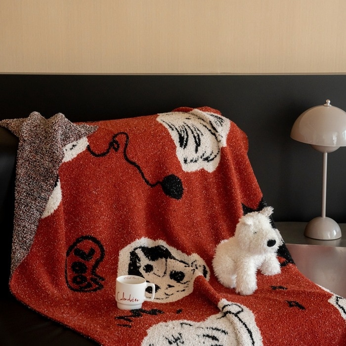 2024新多機能ニットハーフフリースブランケット