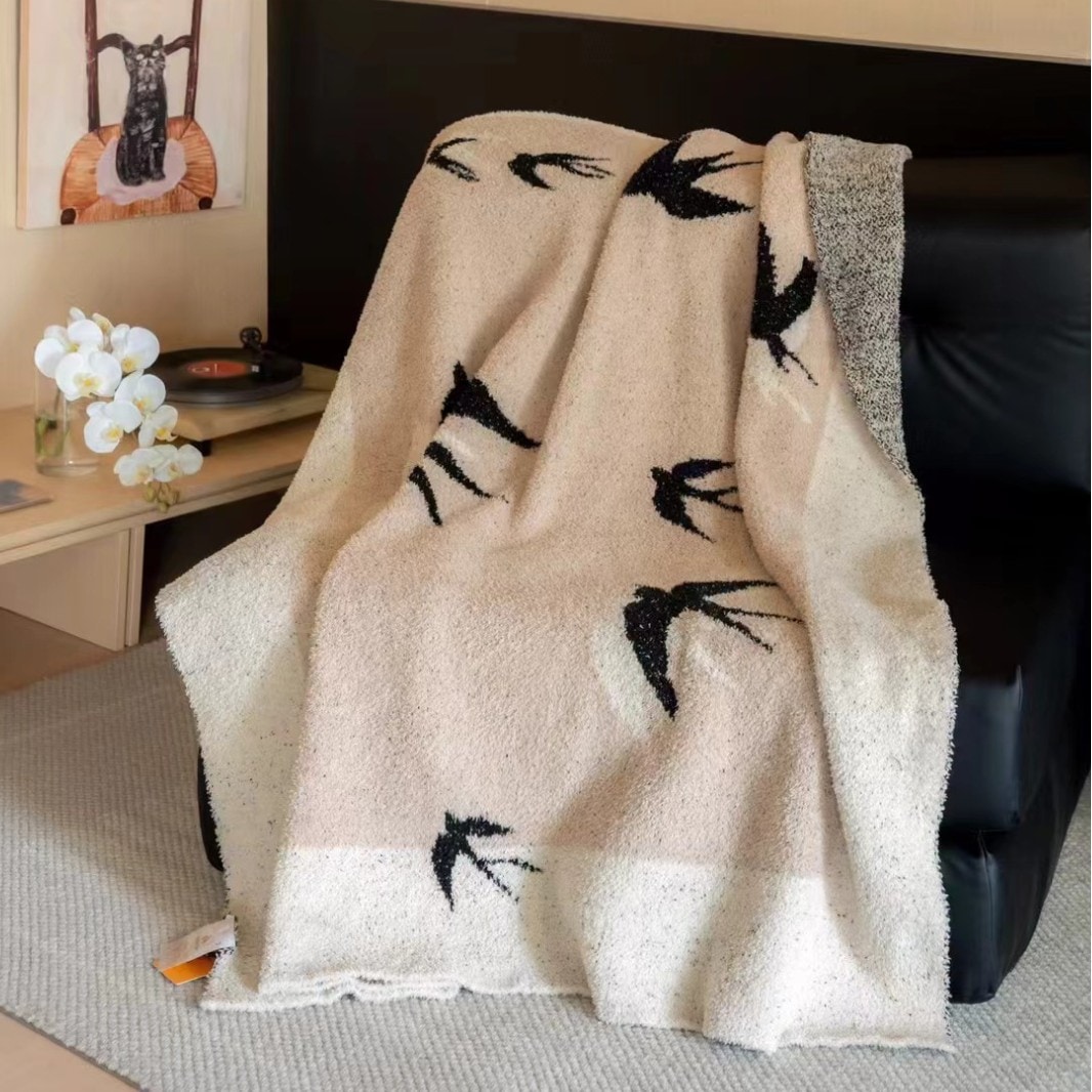 2024新多機能ニットハーフフリースブランケット