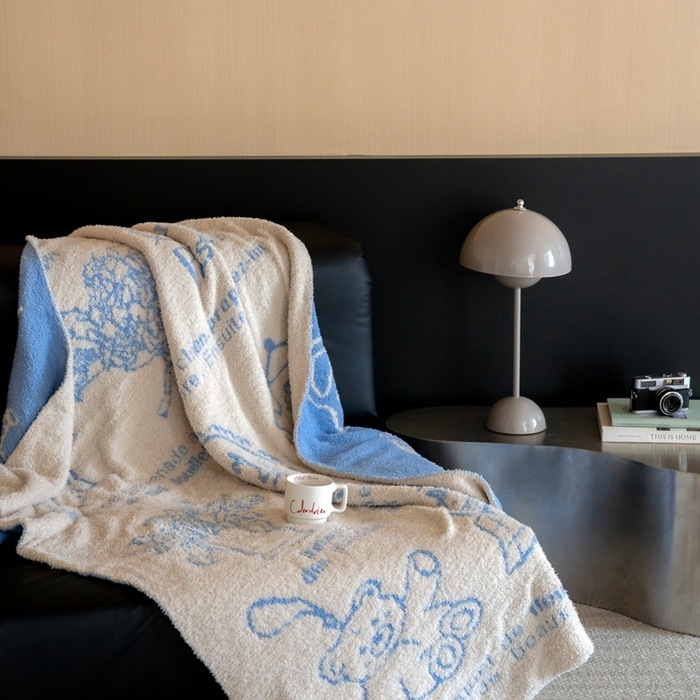 2024新多機能ニットハーフフリースブランケット