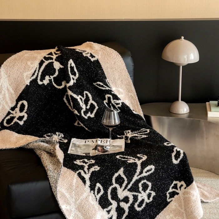 2024新多機能ニットハーフフリースブランケット