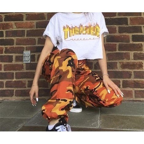 ミリタリー パンツ 迷彩柄 ユニセックス レディース 大きいサイズ パンツ 軍パン 7色 ヒップホッ