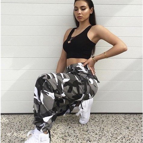 ミリタリー パンツ 迷彩柄 ユニセックス レディース 大きいサイズ パンツ 軍パン 7色 ヒップホッ