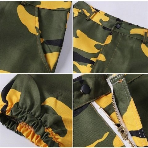 ミリタリー パンツ 迷彩柄 ユニセックス レディース 大きいサイズ パンツ 軍パン 7色 ヒップホッ