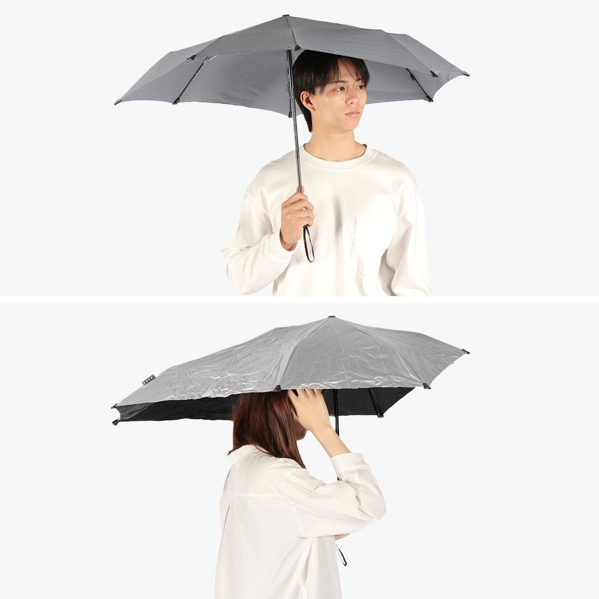 正規品1年保証 折りたたみ傘 メンズ レディース 晴雨兼用 紫外線対策 UVカット ケース付き 手動開閉 通勤 通学 リュックが濡れない 風に強い 大きめ senz mini SZ-2010