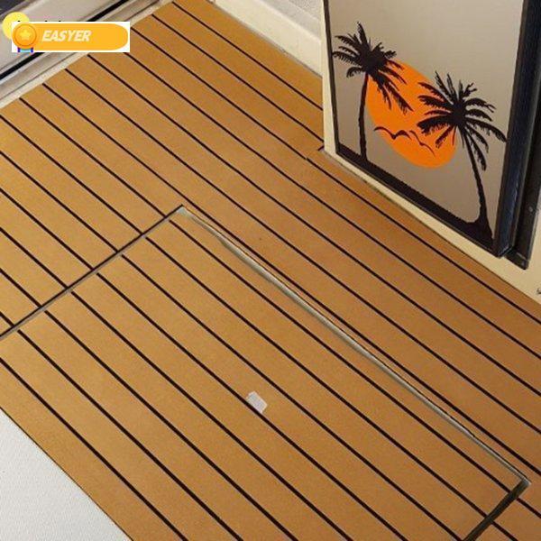 2枚購入で100円OFFマリン ボート デッキ フォーム シート 人工チーク材 自己接着マット 約240x60cmx 0.6cm color1 2枚購入で100円OFFマリン ボート デッキ フォーム シート 人工チーク材 自己接着マット 約240x60cmx 0.6cm color1