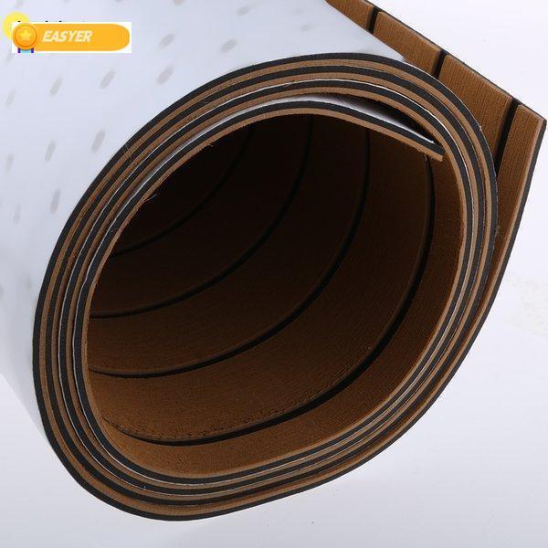 2枚購入で100円OFFマリン ボート デッキ フォーム シート 人工チーク材 自己接着マット 約240x60cmx 0.6cm color1 2枚購入で100円OFFマリン ボート デッキ フォーム シート 人工チーク材 自己接着マット 約240x60cmx 0.6cm color1