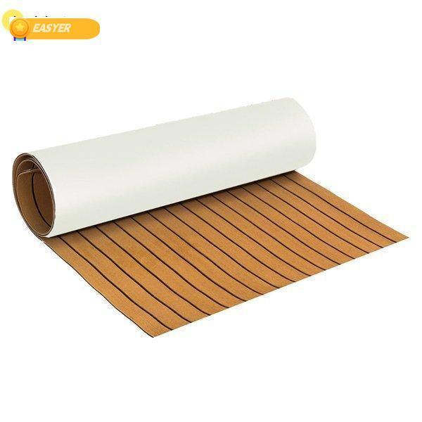 2枚購入で100円OFFマリン ボート デッキ フォーム シート 人工チーク材 自己接着マット 約240x60cmx 0.6cm color1 2枚購入で100円OFFマリン ボート デッキ フォーム シート 人工チーク材 自己接着マット 約240x60cmx 0.6cm color1