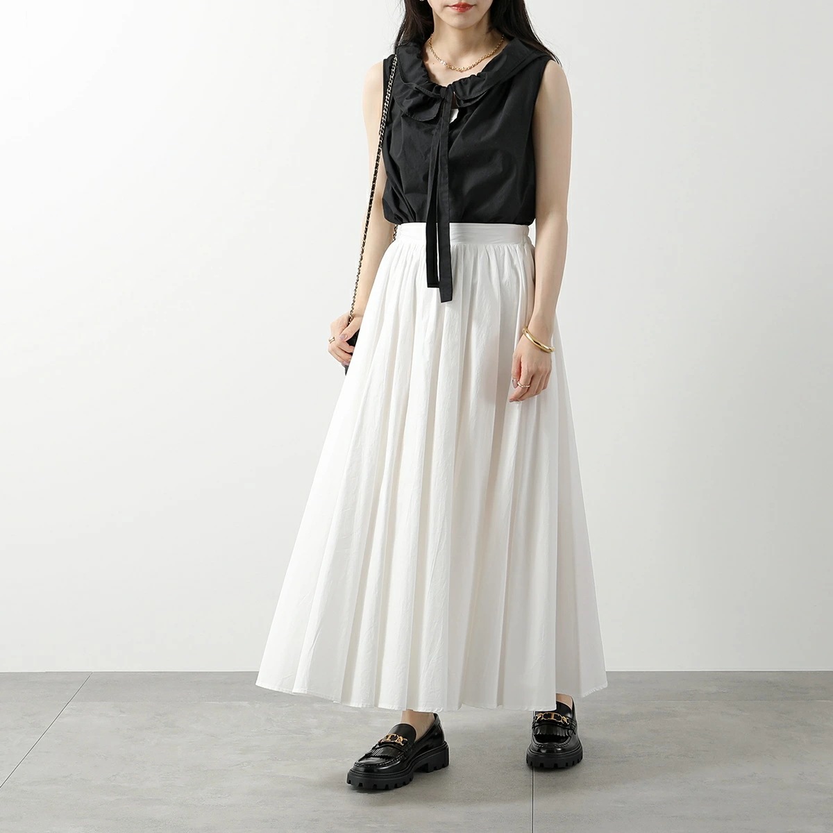 TODS トッズ ローファー XXW08J0GF80SHA レディース Tチェーン メタル フリンジ レザーシューズ チャンキーソール ラバーソール 靴 カラー