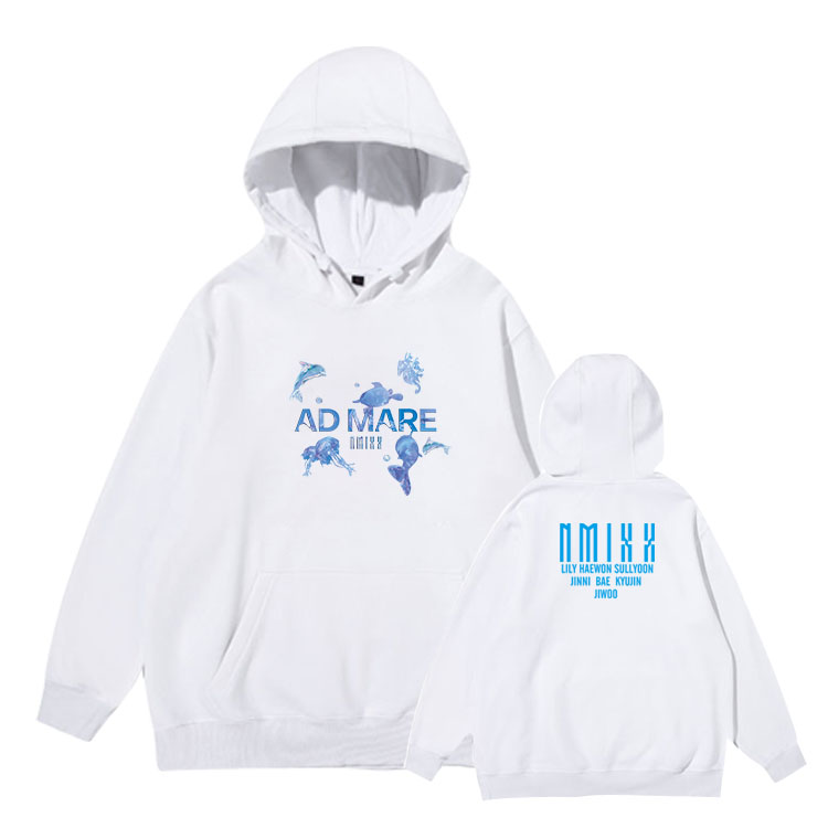 Nmixx デビューアルバム Ad Mare スプリングパーカー ルーズプルオーバー ピュアコットンセーター