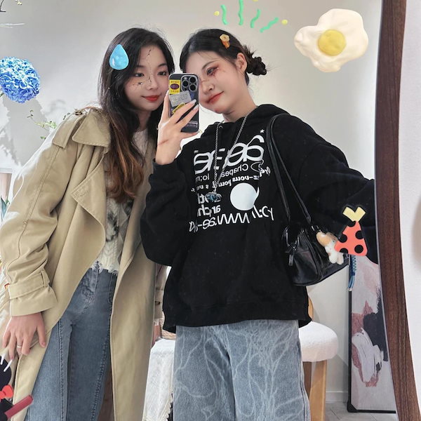 Qoo10] aeae aeaeパーカー 送料無料 男女兼用 韓