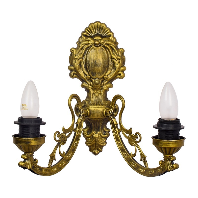 廊下の双頭壁灯アメリカンクリエイティブバロックステンドグラスバーレストラン瑠璃灯 廊下の双頭壁灯アメリカンクリエイティブバロックステンドグラスバーレストラン瑠璃灯