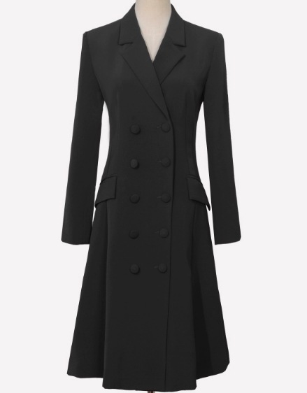 レディース コート Aラインコート ロング 長袖 襟付き セミフレア