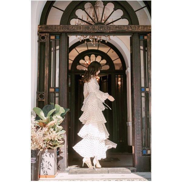 おしゃれパーティードレス ワンピドレス ドレスワンピース カジュアルドレス ロング 水玉 ティアード ケーキスカート フリル 個性的 おしゃれパーティードレス ワンピドレス ドレスワンピース カジュアルドレス ロング 水玉 ティアード ケーキスカート フリル 個性的